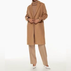 SOLD Aritzia Babaton The Stedman Coat, relaxed wool coat, Camel, XXS
